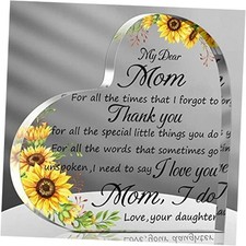 Mothers Day Gifts Acrylic Mom Birthday Sign Plaque Presents My Dear Mother