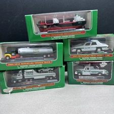 Hess Truck Mini Collection. Lot of 5, Toy Trucks Ship Car, Gasoline Read