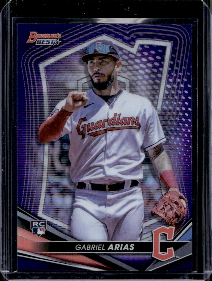 Gabriel Arias 2022 Bowman's Best #47 Rookie Purple Refractor /250
