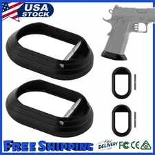 Alloy MagWell for 1911 Double Stack STI/Infinity style Wide body Pistols-Black