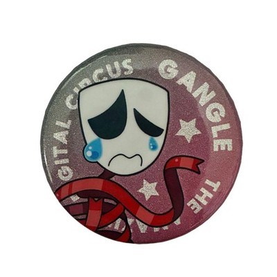 The Amazing Digital Circus Gangle Trading Glitter Can Badge