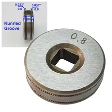 MIG WIRE FEED ROLLER DRIVE WHEEL SQUARE V KNURLED WELDING 0.6/0.8/.023-.030