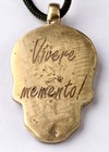 Vivere Memento Skull big pendant Remember to Live Mexican style Unisex Jewelry B — photo 2