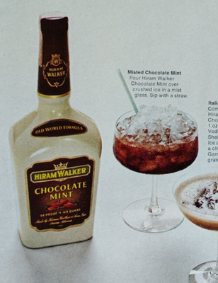 Vintage Ad Hiram Walker Cordials Drink A Mint Cocktails 27 Flavors