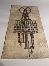 Jason Isbell & 400 Unit Justin Townes Earle Concert Poster Rock Island Brewing