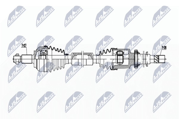 NTY Antriebswelle NPW-RE-194 FüR Renault-image