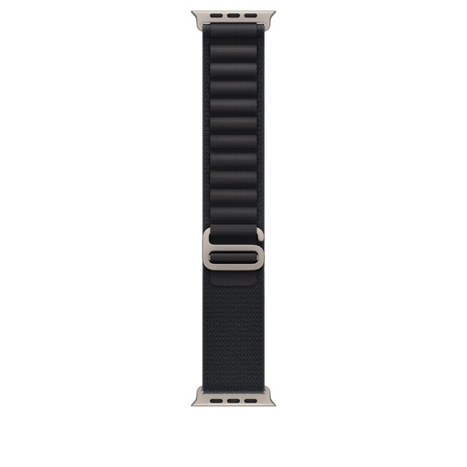 Apple 49mm Black Alpine Loop - Small - Natural Titanium Finish Band Titanium Pol