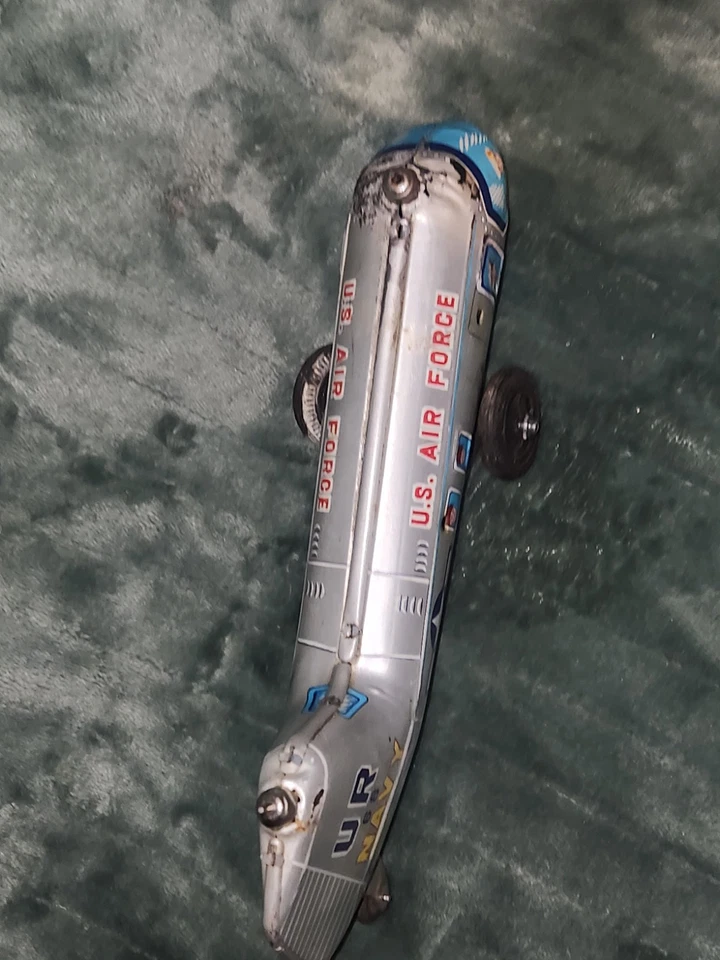 De colección Cuerda Piasecki Hup-2 Fuerza Aérea de los Estados Unidos Marina Lito Helicóptero Juguete de Lata Raro Foto 3 de 4