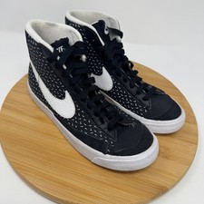 Nike Blazer Mid 77 GS Black White Mini Swoosh DC9197-001 Size 5Y High Top Mens 5