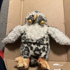 VTG Toys R Us Animal Alley Google Eyed Owl Hand Puppet Plush Stuffed Spotted