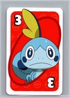 Sobble RED Three Pokemon UNO JAPANESE Card Game Pocket Monsters Back 3
