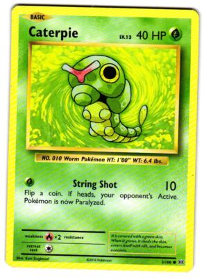 Pokemon XY: Evolutions Caterpie #3/108 LP Common