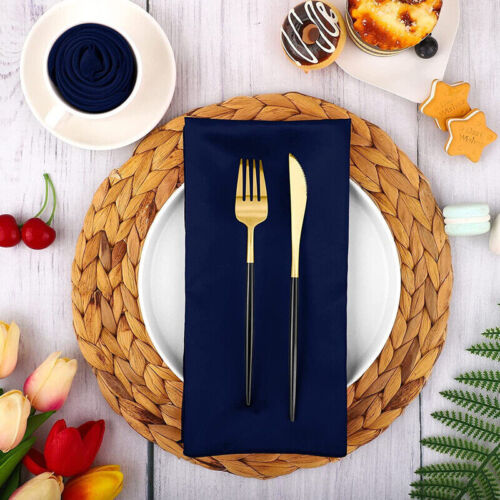 1-6PCS Cloth Napkins Dinner Table Wedding Party Banquet Kitchen Home Decor 17 in - Picture 8 of 37