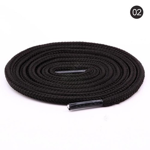 Round Shoe Laces Black White and Coloured For Hiking Boots, Work Shoes, Trainers - Picture 8 of 43