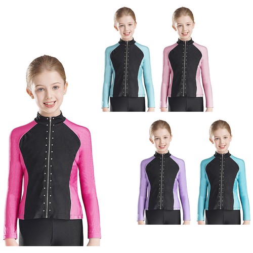 Kinder Mädchen Sweatshirt Reißverschluss Tageskleidung Performance Activewear Laufen Sport