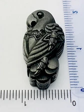 Parrot Brooch Pin, Necklace, Earrings & Jewelry Box Set * Pewter * by Torino New