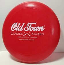 1980 Wham-O Frisbee Red Old Town Canoes Kayaks Advertising