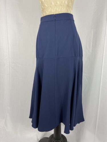 ROKSANDA Size 16 Blue Midi Silk Skirt - Picture 2 of 4