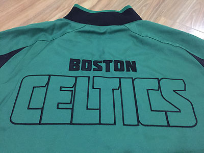 Adidas NBA Boston Celtics Basketball Green Zip Up Winter Jacket