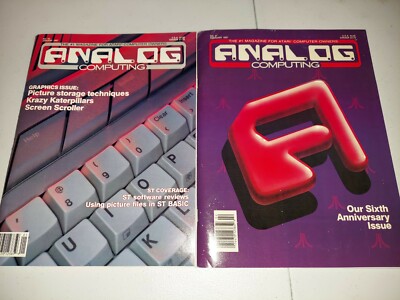 2 1987 Issues Analog Computing Magazine Jan Feb 6th Anniversary Issue