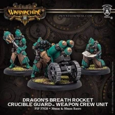 Warmachine Golden Crucible Guard Dragons Breath Rocket PIP37020 Privateer Press 