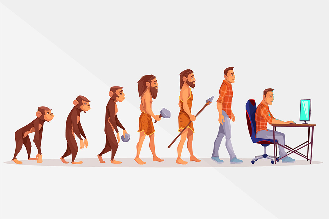 Human Evolution Funny Science Darwin Art Wall - POSTER 20x30 | eBay