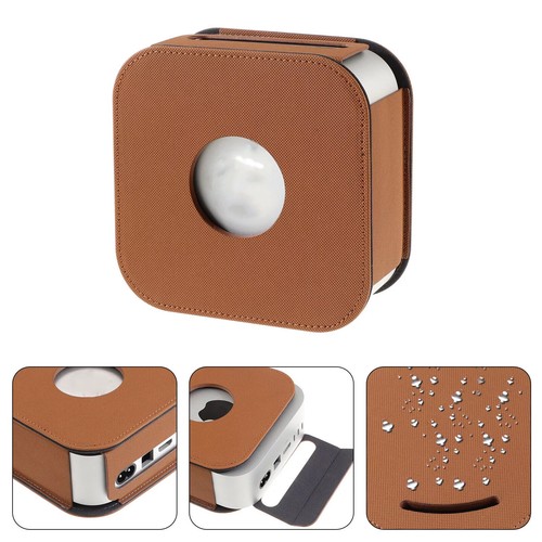 Leather Case for Mac Mini M4/M4 Pro 2024, Protective Cover Shell Protector - Picture 3 of 13