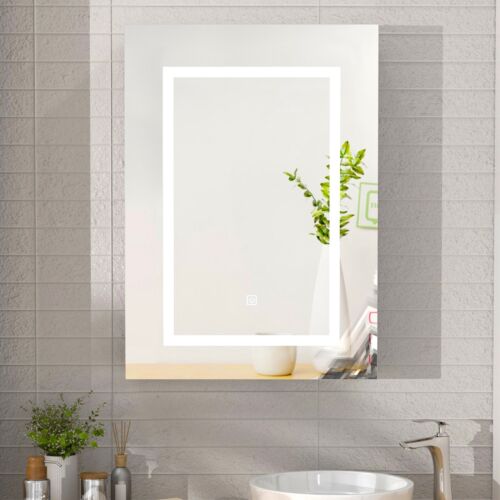 Bathroom Mirror Cabinet with LED Lights 500 * 700mm Illuminated Mirror Cabinet - Picture 11 of 13