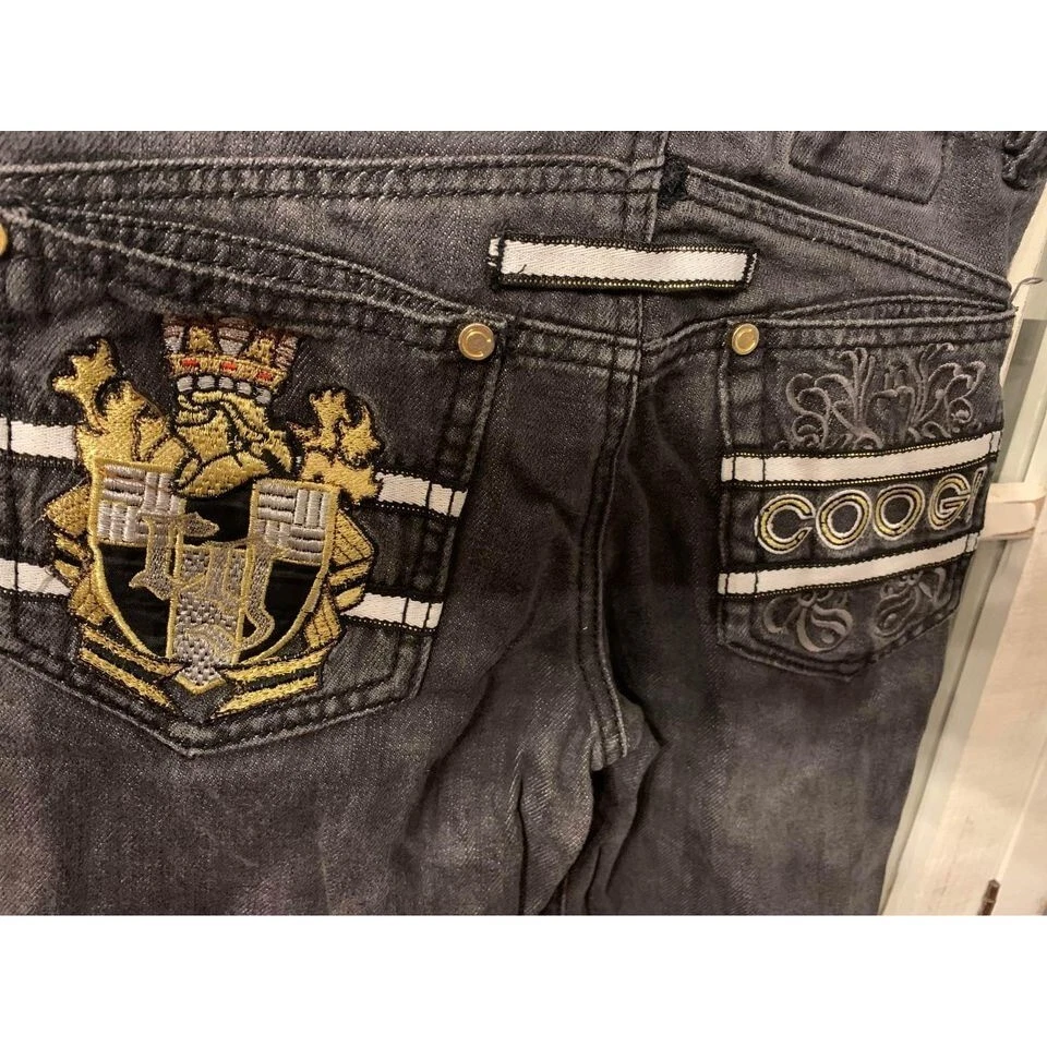 Jeans preto lavagem escura Coogi meninos mais velhos tamanho 6, muito bom estado (caixa F) - Imagem 4 de 4