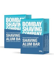 Barra de aluminio para afeitar Bombay Shaving Company - 100 g || Pack de 2 || Para hombre