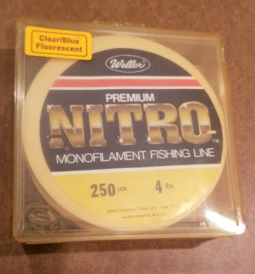 Vintage Weller Premium Nitro Monofilament Fishing Line 250 Yds 4 Lbs 