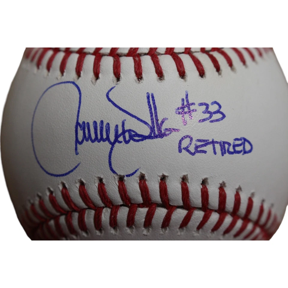 Larry Walker Autographed Colorado Rockies OML Baseball 33 Retired TRI 47370 - Image 2 of 4
