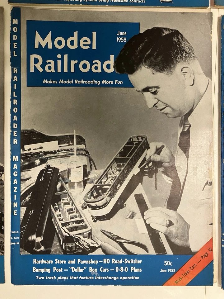 The Model Railroader Magazine Lot of 7 Issues 1953 - Image 3 of 4
