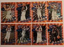 2021-22 Donruss Basketball Dallas Mavericks Orange Laser Team Set Luka Brunson