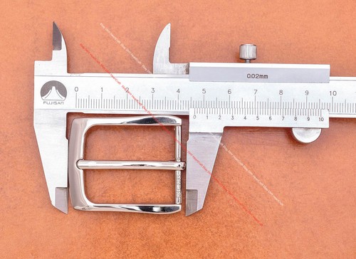 Casual Silver Single Prong Pin Buckle Leathercraft Men Replacement Buckle 30mm - Picture 9 of 10