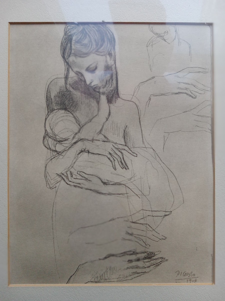 アート・デザイン・音楽 PICASSO PABLO PICASSO VTG 1964 AUTHENTIC LITHOGRAPH PRINT 