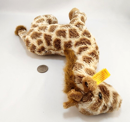 Steiff Plush Giraffe Stuffed Beanie 13" Floppy Legs Brown Tan Small - Picture 10 of 13