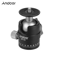 Andoer MT-03 Mini Ball Head Camera Tripod Monopd Mount Ballhead for DSLR X4F1
