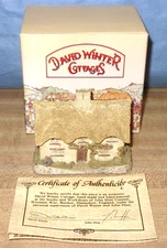DAVID WINTER "THE DOWER HOOUSE"  HAND MADE COTTAGE W/ ORIGINAL BOX & COA, 1982