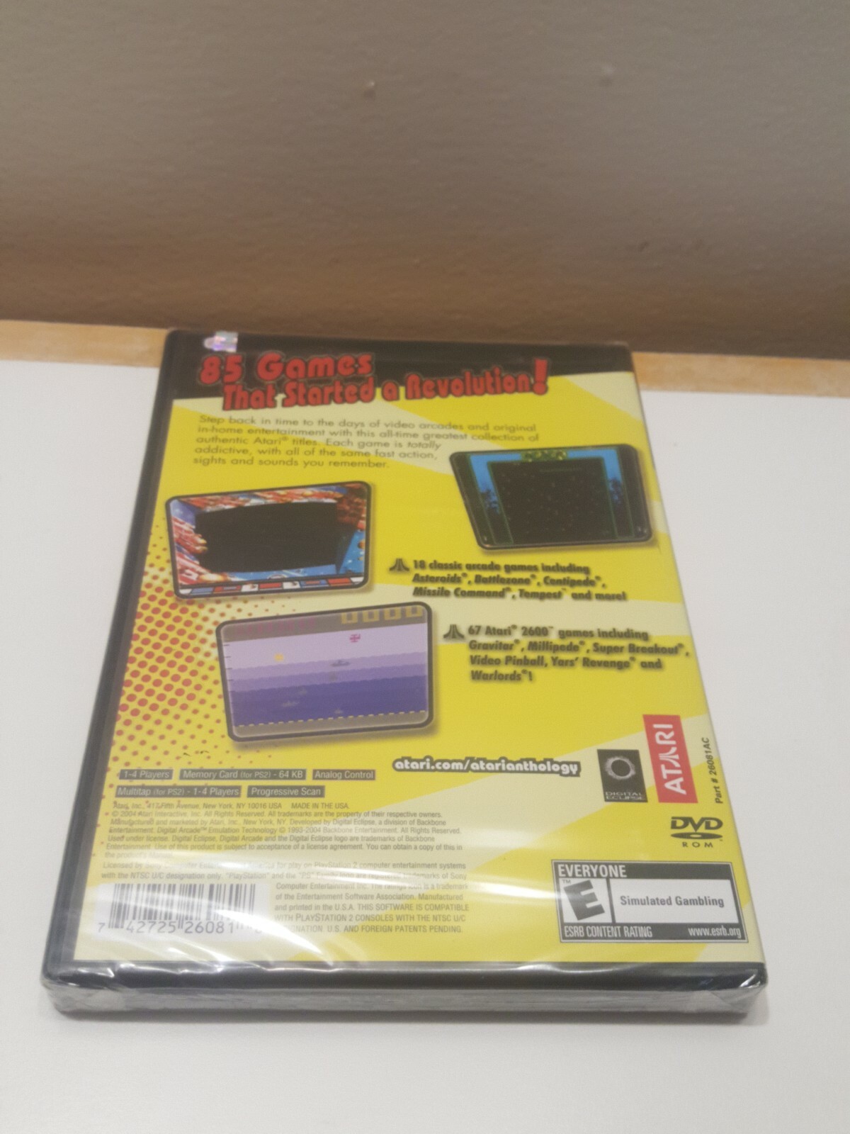 Atari Anthology Sony Playstation 2 04 For Sale Online Ebay