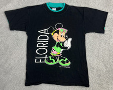 Vintage Disney Mickey Mouse Florida 90s Retro Beach T Shirt Size M Single Stitch
