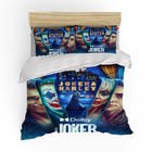 Joker Blue Single King Single Double Queen King Bed Duvet Quilt Doona Cover Set