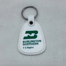 Burlington Northern VTG Key Chain keychain T C Region Collectable EUC