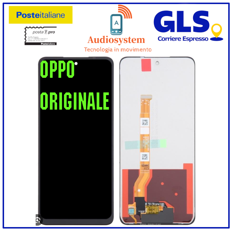 DISPLAY LCD PER OPPO A74 5G /A93 5G PCGM00 CPH2197 CPH2263 TOUCH SCREEN SCHERMO MONITOR VETRO - Oppo ( Ricambi per Smartphone & Tablet-Ricambi per Oppo/Realme - Componenti