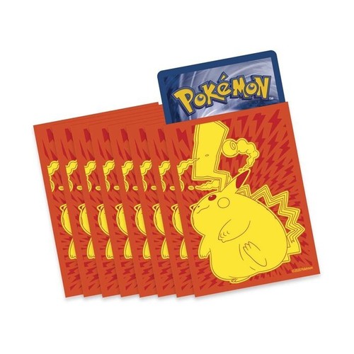 65 Ct Vivid Voltage ETB Pikachu VMAX Pokemon Card Sleeves New Sealed