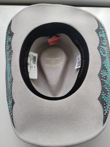 Bullhide Natural Beauty - Shapeable Wool Felt Cowgirl Hat Size L Brand NEW - Picture 7 of 12