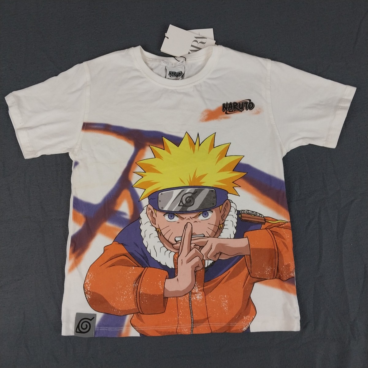 Zara Naruto T Shirt Kids Size 8 2002 NWT With Stains On Back