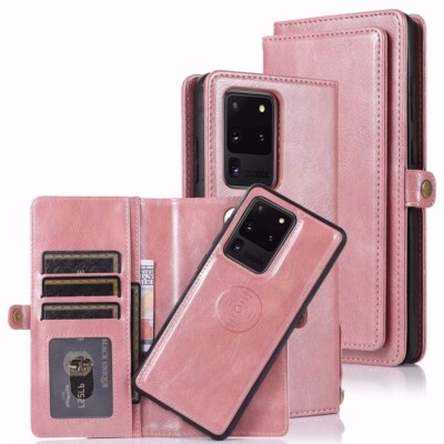 For Samsung Galaxy Note 20 Ultra Flip Leather Detachable Magnetic Wallet Case