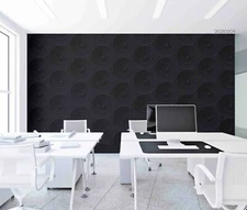 3D Black Geometric Wallpaper Wall Mural Removable Self-adhesive Sticker100