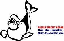 Beluga Wildlife and Whale Graphic Die Cut decal sticker Car Truck Boat Window 6"